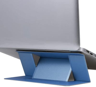 Laptops tandaard Verstelbare laptop computer stand Multi-hoekstandaard Tablet standaard Draagbare opvouwbare laptop verhoger Notebook houder standaard compatibel voor 9,7 tot 15,6-inch laptops - Blauw