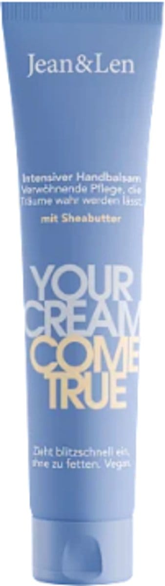 Jean & Len Handcrème Your Cream Come True - 75 ml | Met Sheaboter, Panthenol & Vitamine E - Intensief Voedende Handverzorging - Vegan