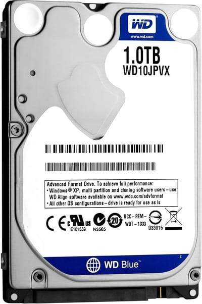Interne Harde Schijf 1TB 2.5 Inch 5400 RPM voor Laptop of PC
