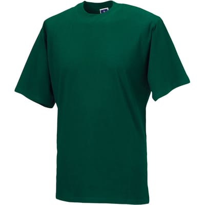 Russell Heren Organisch T-Shirt met korte mouwen (Fles groen)