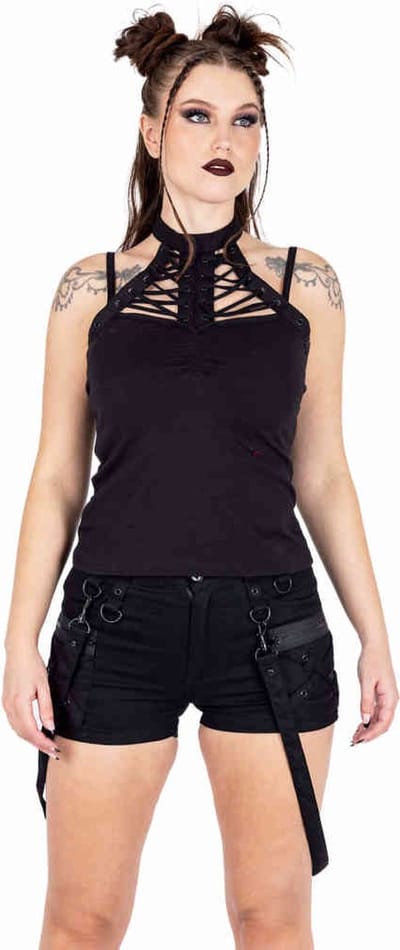 Chemical Black - Josie Korte broek - Taille, 36 inch - Zwart