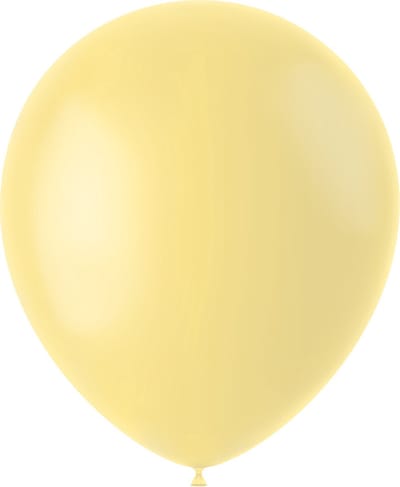 Folat - ballonnen Powder Yellow Mat 33 cm - 10 stuks