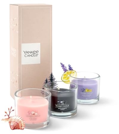 Geurkaarsen Cadeauset | 3 Mini Geurende Votiefkaarsen | Soja-Mix Wax | Perfecte Cadeaus voor Vrouwen