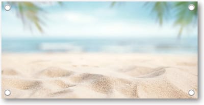 Zee Golven Strand - Tuinposter 200x100 - Wanddecoratie - Minimalist - Natuur
