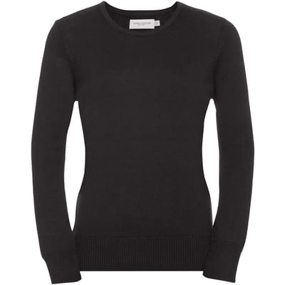 Russell Collectie Dames/Dames V-hals gebreide trui (Houtskool mergel)