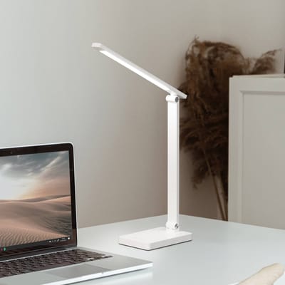 FHL easy! Ole - Bureaulamp - USB oplaadbaar - dimbaar - 230 lumen - 3000K-6500K - incl. powerbank - Wit