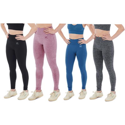 Sportlegging Dames High Waist - Zwart - Maat S - Legging Dames - Sportkleding Dames Legging