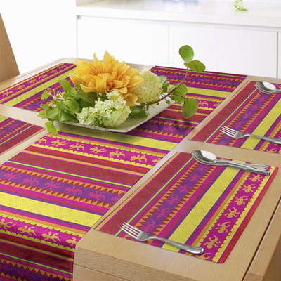 JGS ® Mexicaanse Stijl Tafeldecoratieset met Kleurrijke Patronen en Abstracte Dierenfiguren