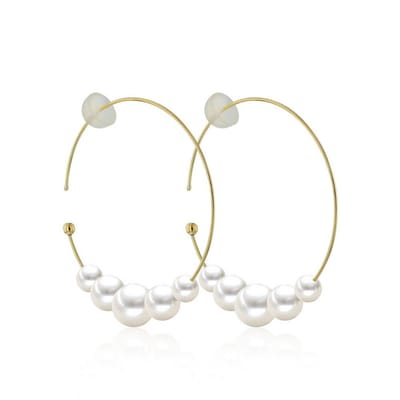 Luna-Pearls - 311.2016 - Oorbellen - 585/-Geel goud met Zoetwater gekweekte parel