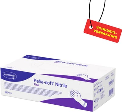 Hartmann medische nitrile handschoenen - Poedervrij - Blauw - Maat S - 150 stuks