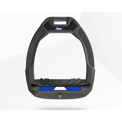 Veiligheidspaletten voor paardrijden Hellend Grip Antraciet/Zwart/Blauw Flex-On Safe-On