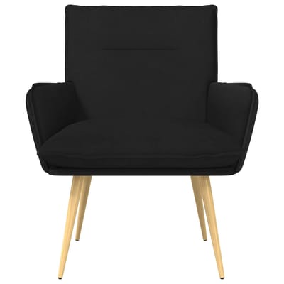 vidaXL - Fauteuil - Zwart - Stof