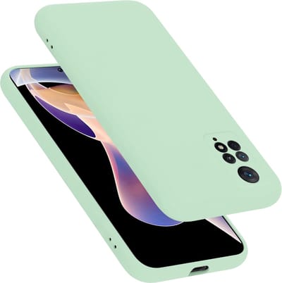 Cadorabo Hoesje geschikt voor Xiaomi RedMi NOTE 11 PRO 4G / 5G in LIQUID LICHT GROEN - Beschermhoes gemaakt van flexibel TPU silicone Case Cover