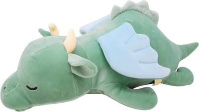 Extra Zacht XXL Knuffeldier Draak Pluche Kussen 70 cm Ontworpen in Japan