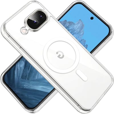 Transparante Schokbestendige Hoes voor Google Pixel 9a 6.3 Inch 5G, TPU en Acryl, MagSafe Compatibel, Krasbestendig en Antislip Design