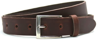 3cm bruine riem - damesriem/herenriem - 100% leder - Maat 125 - Totale lengte riem 140 cm