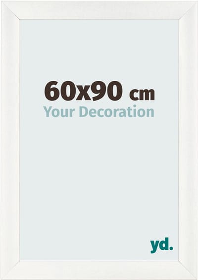 Your Decoration - Fotolijst 60x90 cm - MDF - Wit Geveegd - Pisa