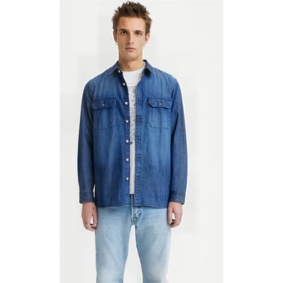 Levi's Jackson Casual Shirt Blue Maat: XS | Casual Overhemden Outlet | Heren | Blauw