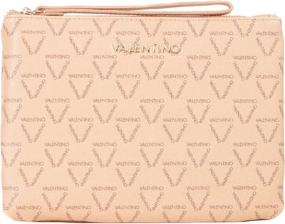 VALENTINO Toilettas Beauties Soft Cosmetic Case Beige / Multicolor Lichtbruin