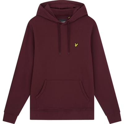 Lyle & Scott pullover hoodie in bordeauxrood