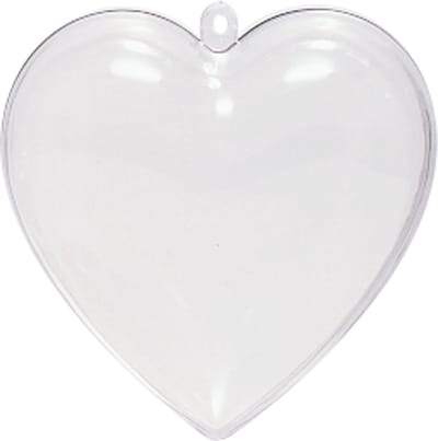 Vaessen Creative Plastic Hart - 2-delig - 10cm - 200stuks