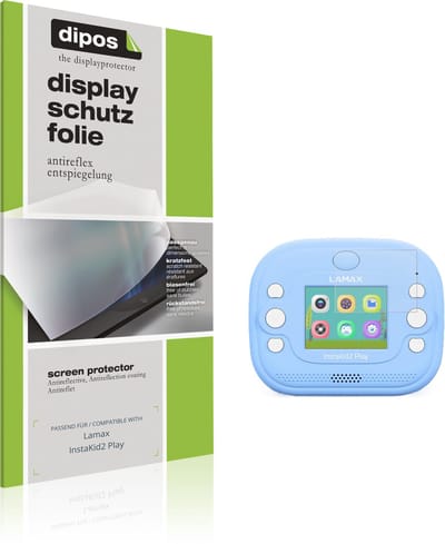dipos – 4x Matte Beschermfolie geschikt voor Lamax InstaKid2 Play | Krasbestendige & antireflecterende Screenprotector Ultra-Thin