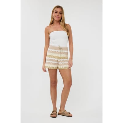 EsQualo Top Smock Bandeau Off White Größe: S | Tanktops Outlet | Damen | Weiß