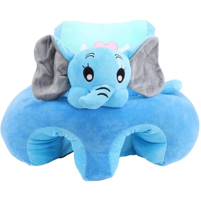 Baby Ondersteuningszitje Sofa Zacht Dierenvormig Schattig Leren Zitstoel Baby Zitstoel Peuter gray