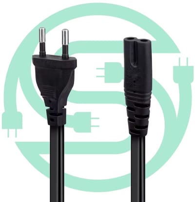 C7 Stroomkabel - 1.5 Meter Power Kabel - Randaarde AC Stekker | Computer LCD monitor en TV scherm PS1 / PS2 / PS3 / PS4 Slim / PS5 / Saturn / Radio / Speaker / Printer | Voedings kabel | Apparaat snoer