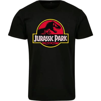 Merchcode Jurassic Park - Logo Heren T-shirt - XS - Zwart