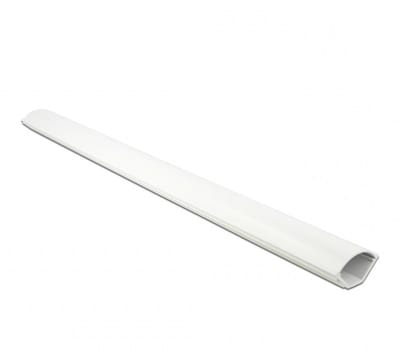 Kunststof kabelgoot voor hoekmontage met zelfklevende plakstrip - 100 x 4,3 cm / wit