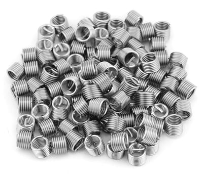 100 Stuks M6 Draad Inserts voor Stalen Schroefdraad Reparatie - Coiled Type M6x1.0x1.5D Assortiment Kit voor Draadherstel en Verbetering