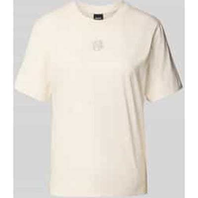 Regular fit T-shirt met strass-steentjes