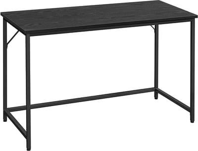 Gaming Bureau & Computer Tafel - Zwart - 120 x 60 cm - Minimalistisch Design - Thuiswerkplek & Kantoor - Stevig Metalen Frame