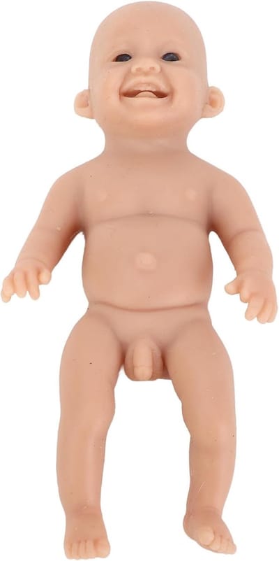 Miniatuur Babypop - Realistisch Pasgeboren - Rollenspel - Zacht Siliconen Materiaal - 6 Inch