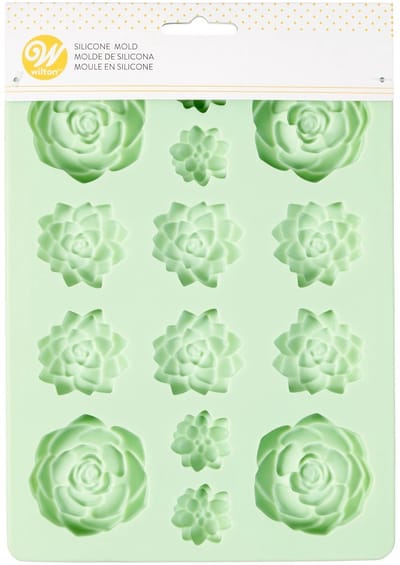 Wilton Siliconen Mal - Vetplantjes - Bakvorm voor Mini Cakes, Muffins en Koekjes