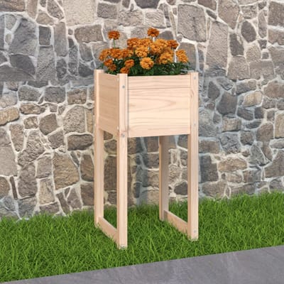 vidaXL - Plantenbak - 40x40x81 - cm - massief - grenenhout