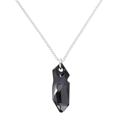 ARLIZI 2327 Ketting antraciet JPG Swarovski kristal hanger - sterling zilver - 46 cm