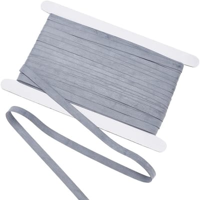 40 m Lichtgrijze Rubber Elastische Band voor Naaiwerk, 1 cm Platte Elastiek voor Actieve Kleding en Creatieve DIY Projecten