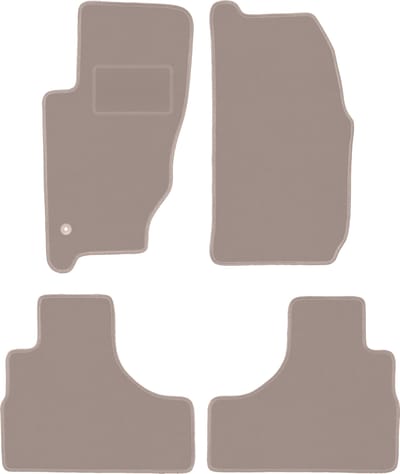 Beige velours vloermatten voor: Jeep Cherokee Liberty KJ off-road (2002-2007)