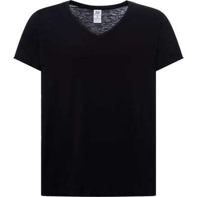 JHK Dames/Dames Curves Slub T-shirt (Zwart)