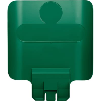 Paneel Rubbermaid Slim Jim Recyclestation voor label groen