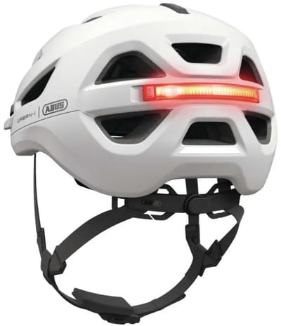 Fietshelm ABUS URBAN-I 4.0 ACE polar white L - 57-61 cm - wit - Geschikt voor gebruik op elektrische fietsen - stadsfietsen - 300 g