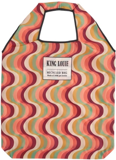 Dailygoods- Boodschappentas milieuvriendelijk - Gerecycled materiaal - Opvouwbaar - Bloemenprint - 45 x 43 cm - Eén maat - Shopper