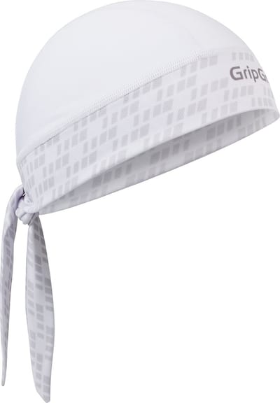 GripGrab - Zomer Fiets Bandana Zweetbescherming UV Bescherming Hoofddoek Fietsmuts - Wit - Unisex - Maat One Size