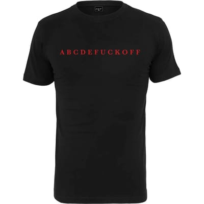 Mister Tee - ABC Heren T-shirt - XS - Zwart