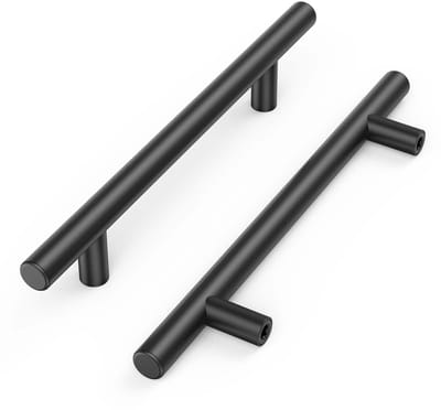 Set van 15 Zwarte Meubelgrepen 128mm – RVS Kastgrepen met Schroeven – Modern Design voor Keuken en Kast