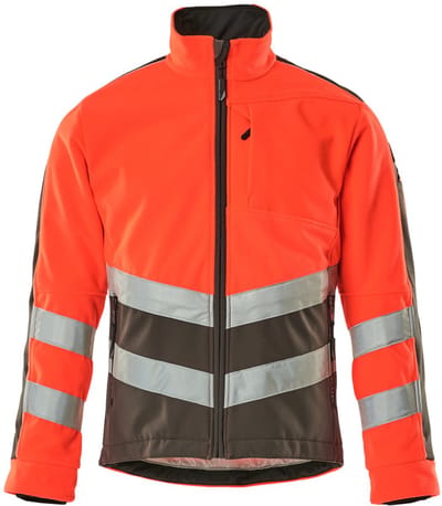 Mascot Safe Supreme Fleece jas 15503-259 - hi-vis rood/donkerantraciet - M