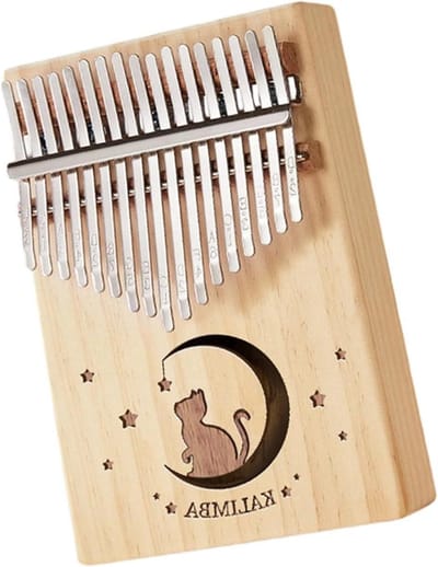 Draagbare vingerpiano Kalimba Kit 17 21 Tone Perzikbloesem Harthout of Dennenhout Veelkleurig(10)