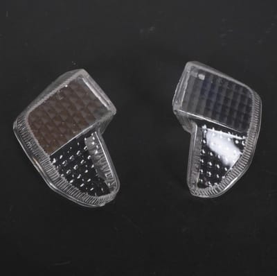 paar doorzichtige ar knipperlichtkappen voor yamaha 50 bws scooter 1999-02 nieuw